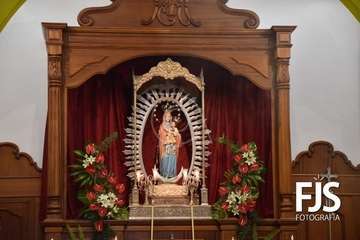  Telde rinde honores a la Virgen de Las Nieves con una solemne misa en Lomo Magullo/Francisco Javier Santana-TA.